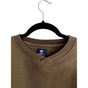 Mens Brown Pebble Beach Golf Pullover Large L